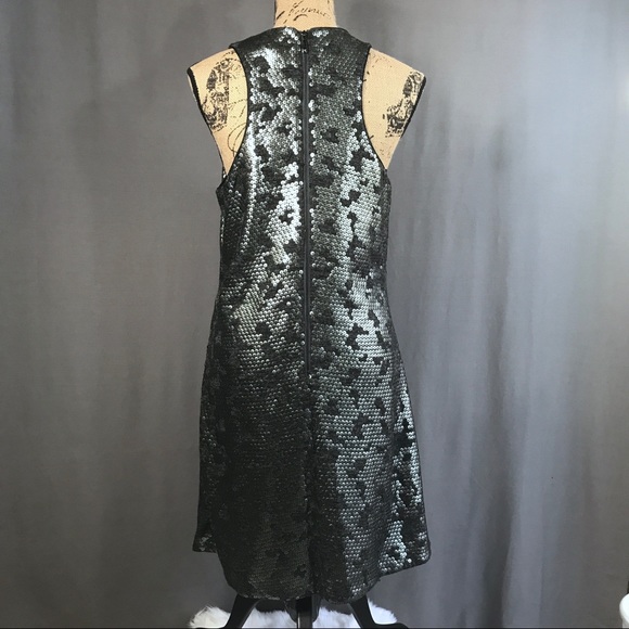 Metallic Sequined CharcoaL Coctail/Occasion Dress - Picture 8 of 12